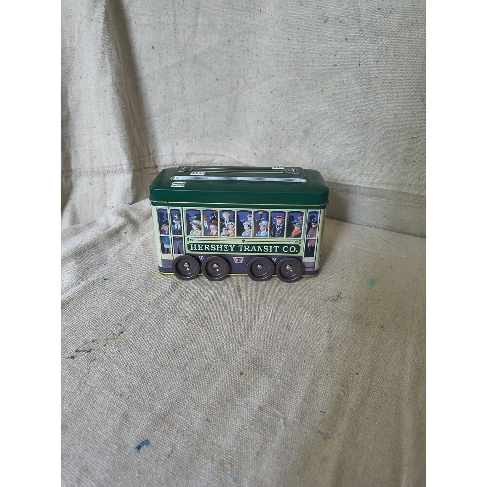 Vintage style Hershey Transit Co. Trolley Tin Box, #3, Used Excellent Condition